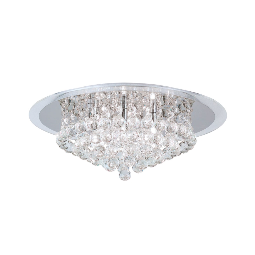 Kristallist laevalgusti GLORIA 6xG9/40W/230V d. 50 cm läbipaistev/läikiv kroom