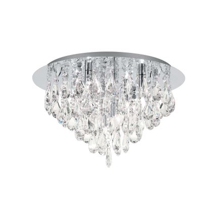 Kristallist laevalgusti CELESTE 6xG9/40W/230V d. 45 cm läikiv kroom