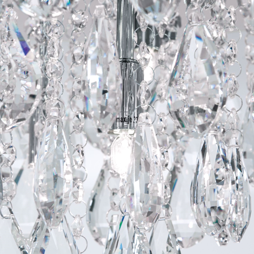 Kristallist laevalgusti CELESTE 6xG9/40W/230V d. 45 cm läikiv kroom