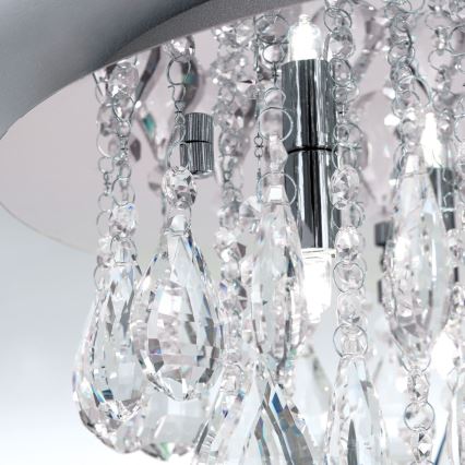 Kristallist laevalgusti CELESTE 6xG9/40W/230V d. 45 cm läikiv kroom