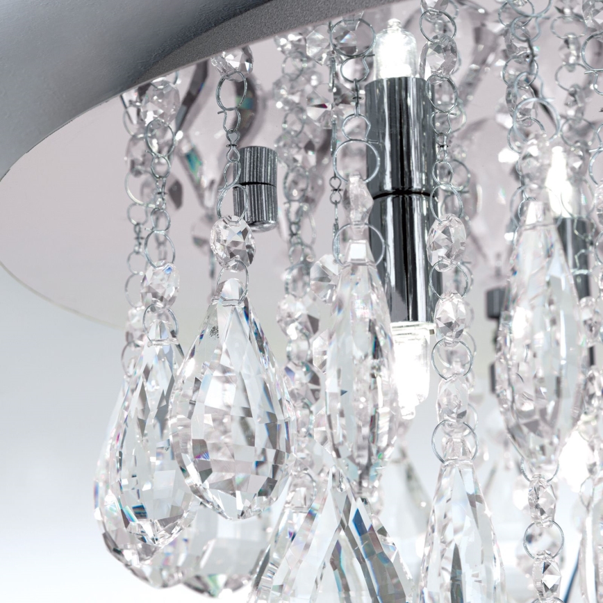 Kristallist laevalgusti CELESTE 6xG9/40W/230V d. 45 cm läikiv kroom