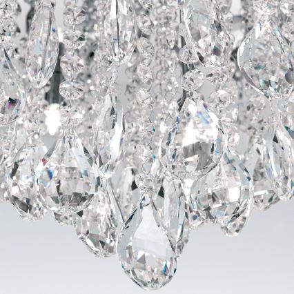 Kristallist laevalgusti CELESTE 12xG9/40W/230V d. 75 cm läikiv kroom