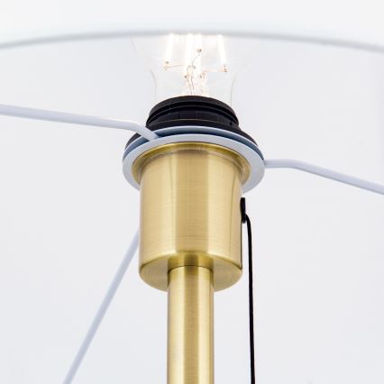 Põrandalamp LUDWIG 1xE27/40W/230V valge/kuldne