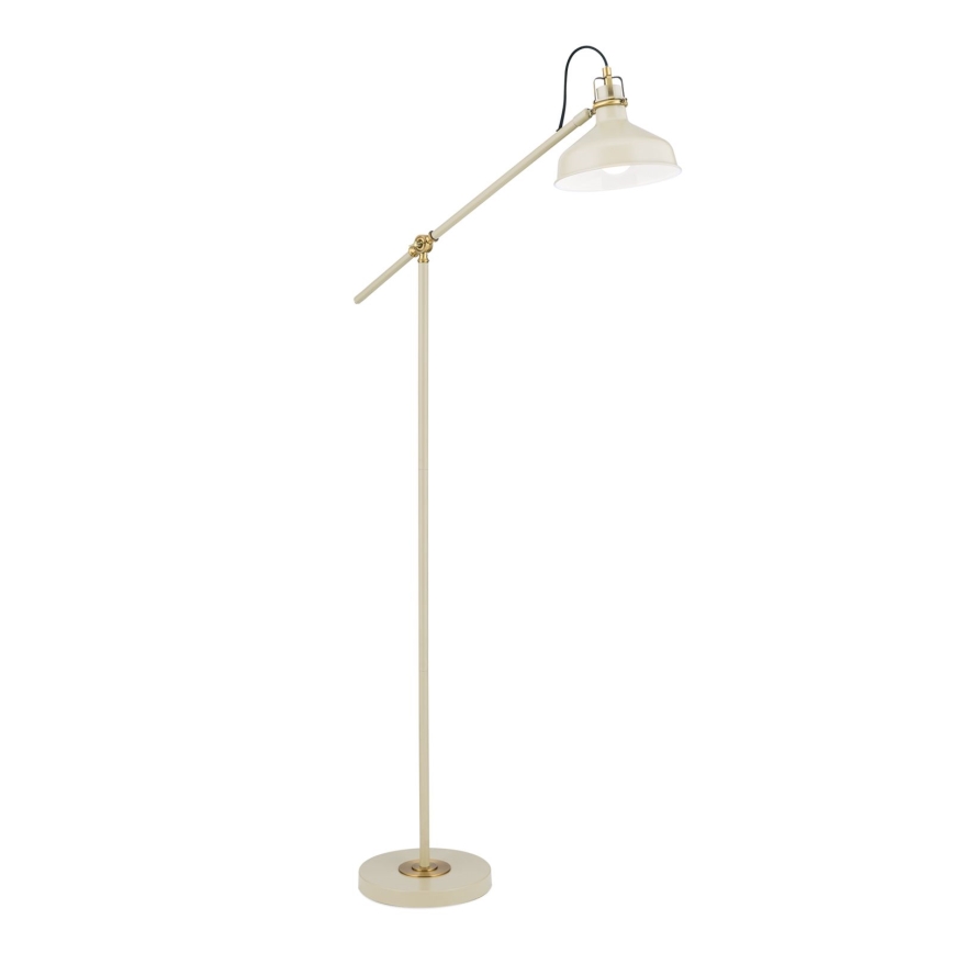 Põrandalamp SCHILLER 1xE27/40W/230V kreemikas/pronks