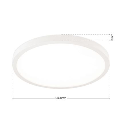 LED hämardatav laelamp DISC LED/30W/230V 2700/3000/4000K läbimõõt 40 cm valge