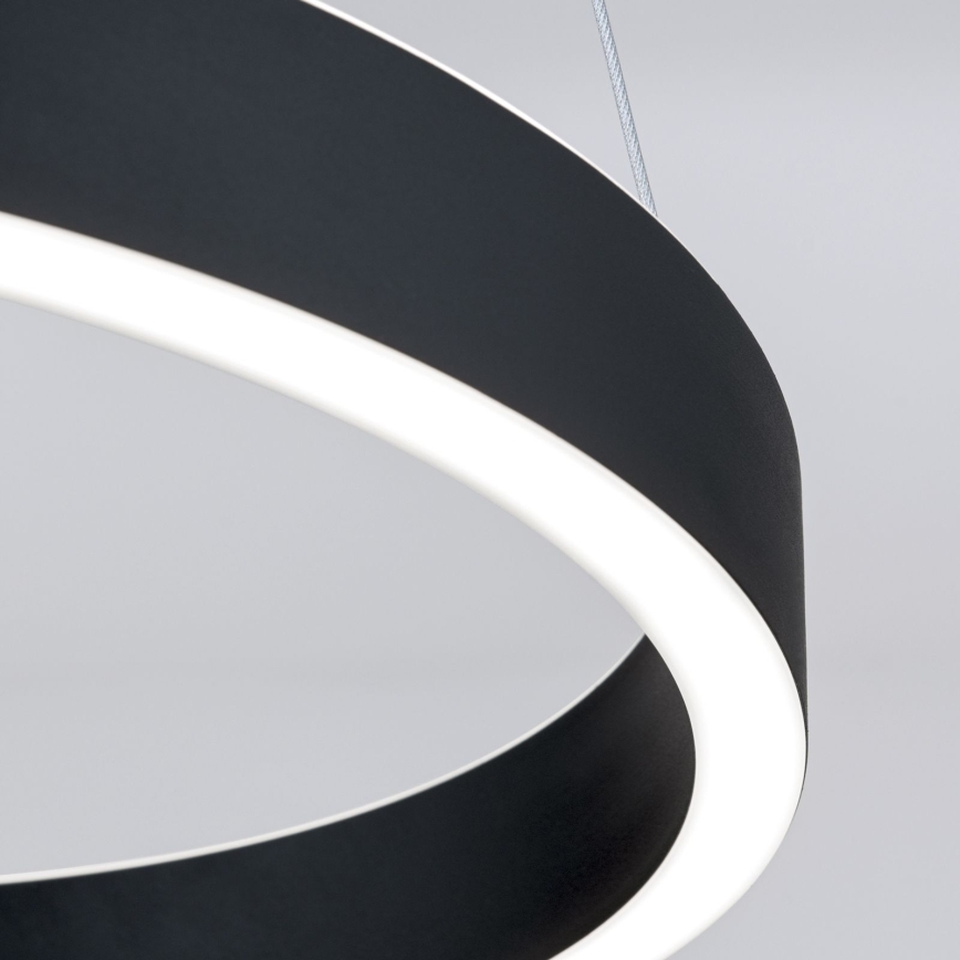 hämardatav LED-rippvalgusti kaablil KOLK LED/40W/230V 2700/3000/4000K läbimõõt 40 cm must