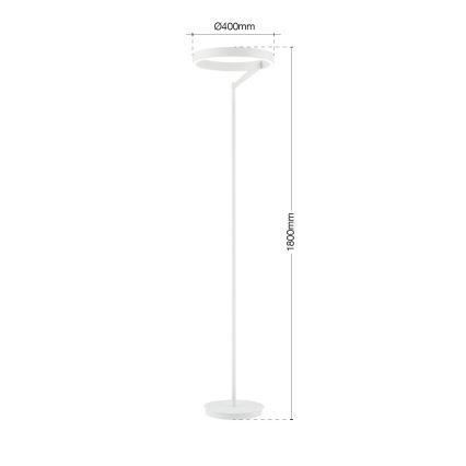 Hämardatav LED-põrandalamp KOLK LED/40W/230V 2700/4000K valge
