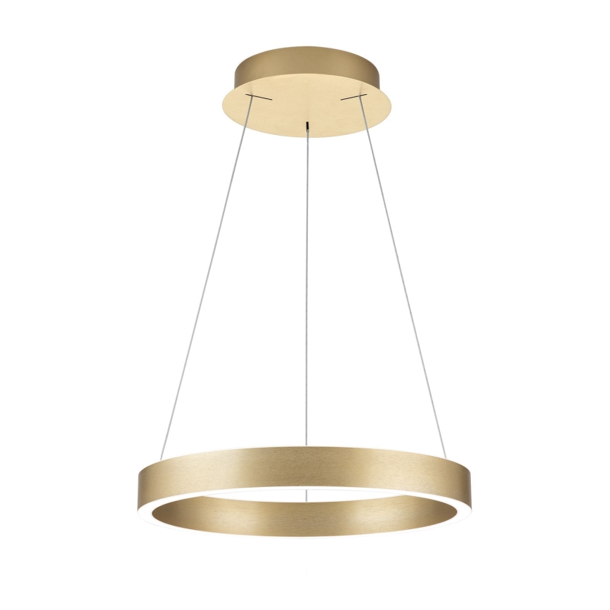 LED hämardatav kaabliga rippvalgusti KOLK LED/40W/230V 2700/3000/4000K läbimõõt 40 cm kuldne