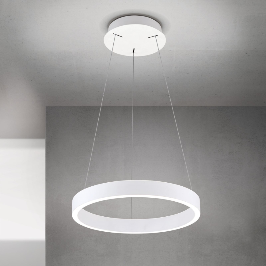 LED hämardatav kaabliga ripplühter KOLK LED/40W/230V 2700/3000/4000K läbimõõt 40 cm valge