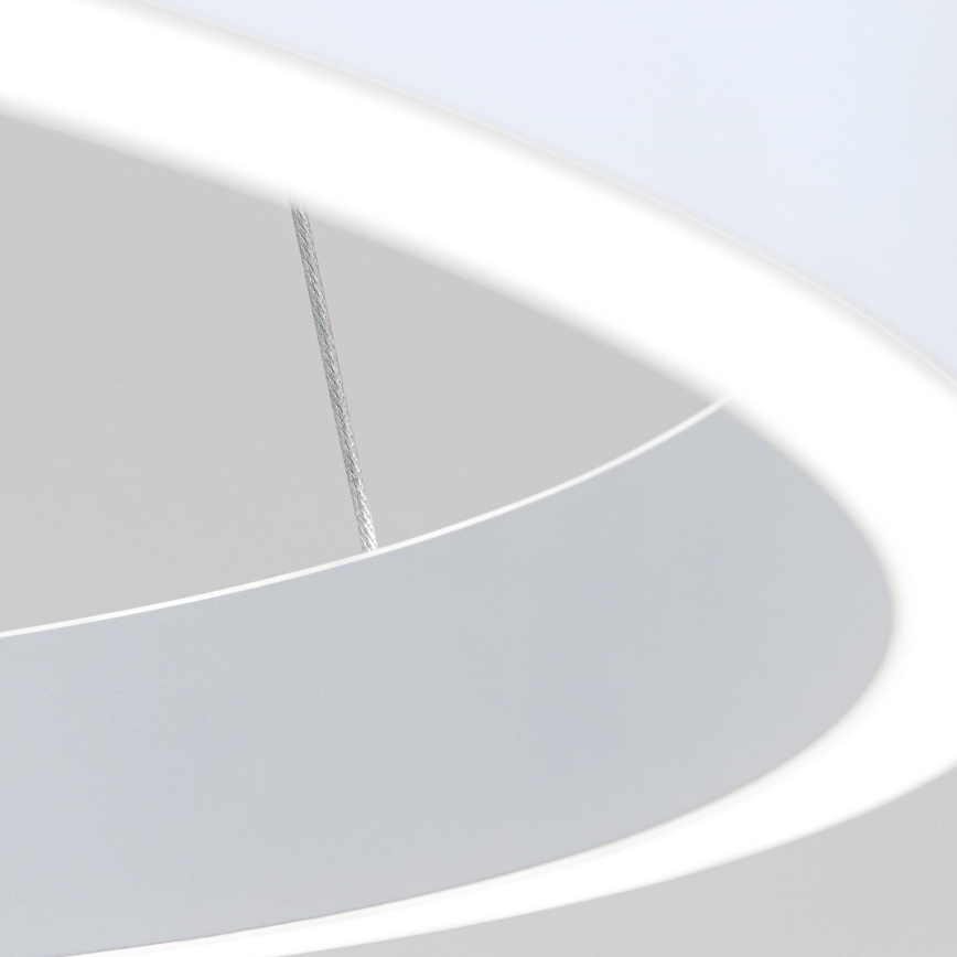 LED hämardatav kaabliga ripplühter KOLK LED/40W/230V 2700/3000/4000K läbimõõt 40 cm valge