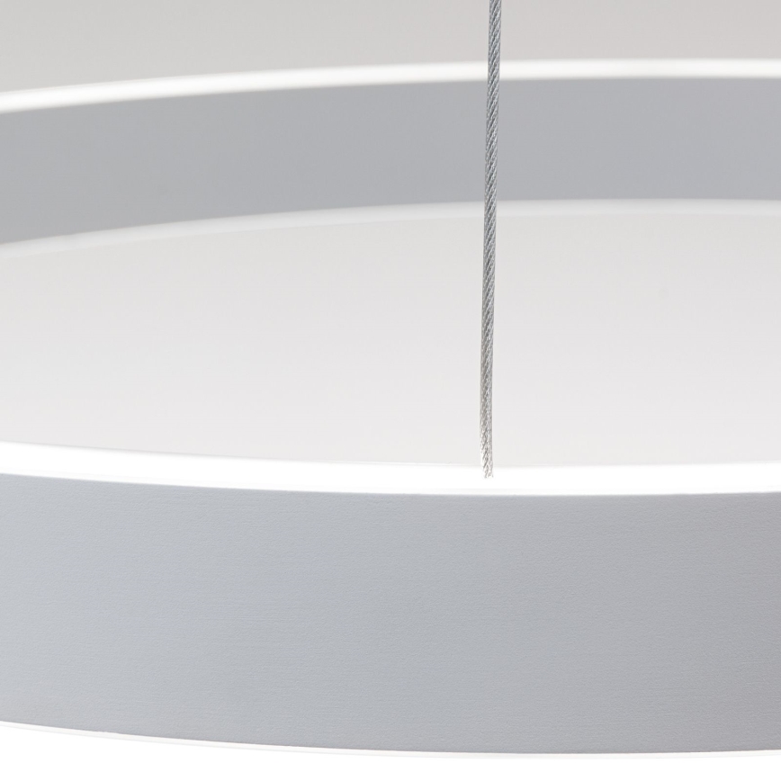 LED-hämardatav juhtmega rippvalgusti KOLK LED/60W/230V 2700/3000/4000K läbimõõduga 60 cm valge