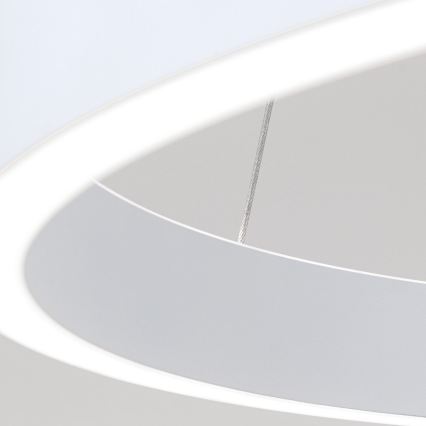 LED-hämardatav juhtmega rippvalgusti KOLK LED/60W/230V 2700/3000/4000K läbimõõduga 60 cm valge