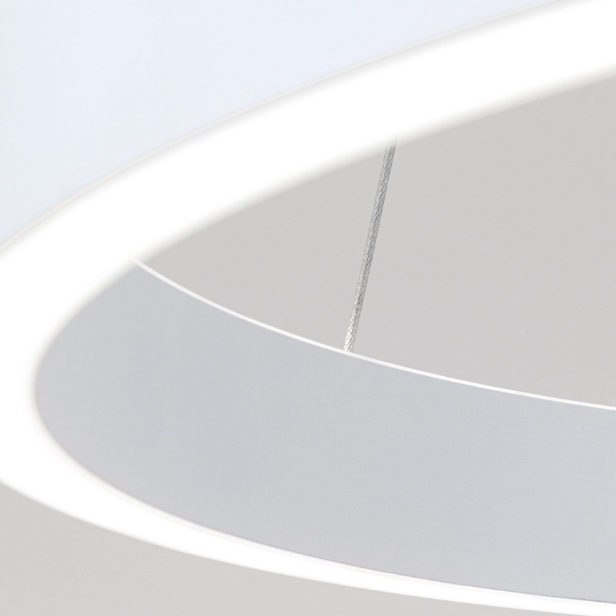 LED-hämardatav juhtmega rippvalgusti KOLK LED/60W/230V 2700/3000/4000K läbimõõduga 60 cm valge