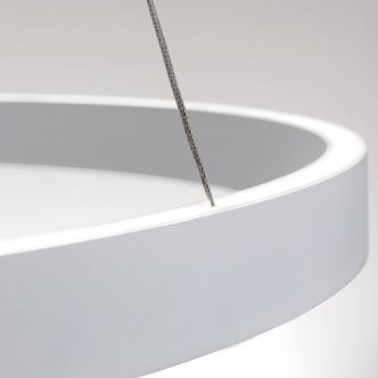LED-hämardatav rippvalgusti kaabliga KOLK LED/80W/230V 2700/3000/4000K läbimõõt 80 cm valge