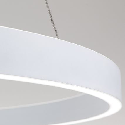 LED-hämardatav rippvalgusti kaabliga KOLK LED/80W/230V 2700/3000/4000K läbimõõt 80 cm valge
