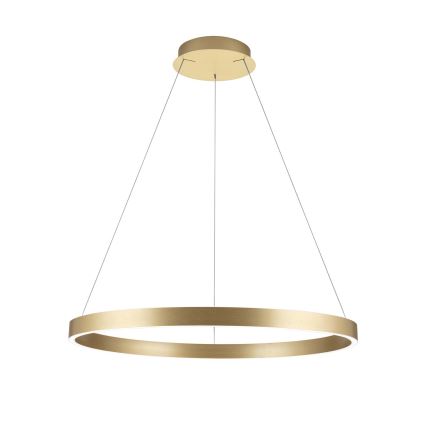 LED-hämardatav rippvalgusti kaablil KOLK, LED/80W/230V, 2700/3000/4000K, läbimõõt 80 cm, kuldne