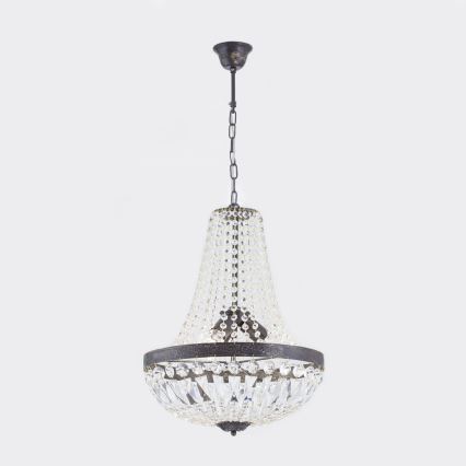 Kristall-lühter ARILA 3xE27/60W/230V d. 40 cm pruun/paatina