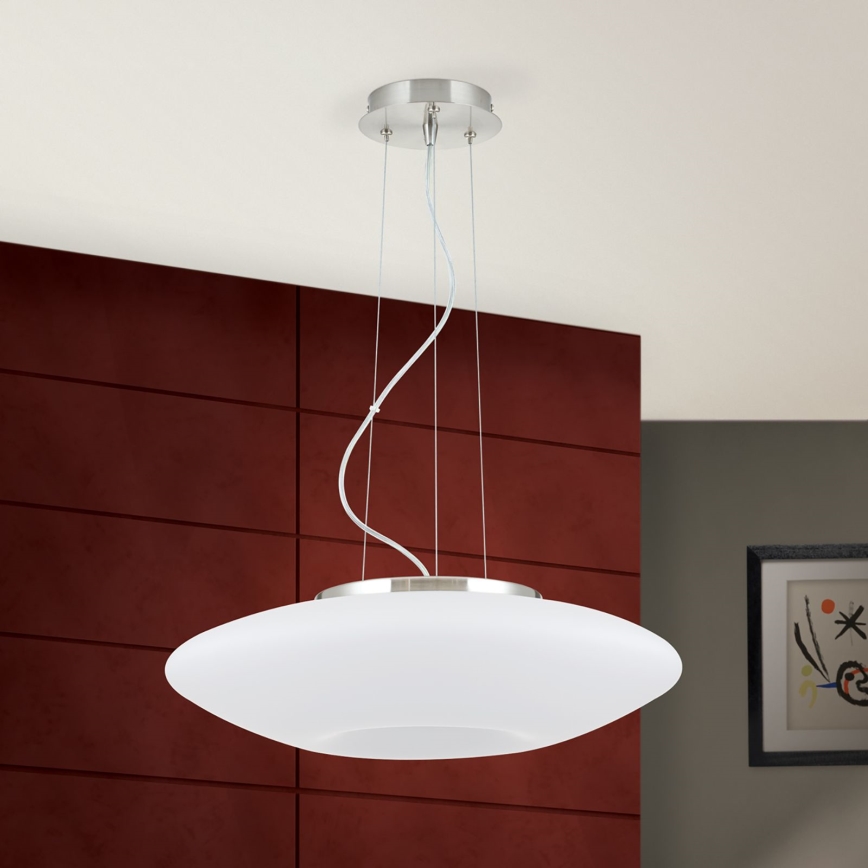 Lühter BLANC 2xE27/60W/230V d. 49 cm matt kroom