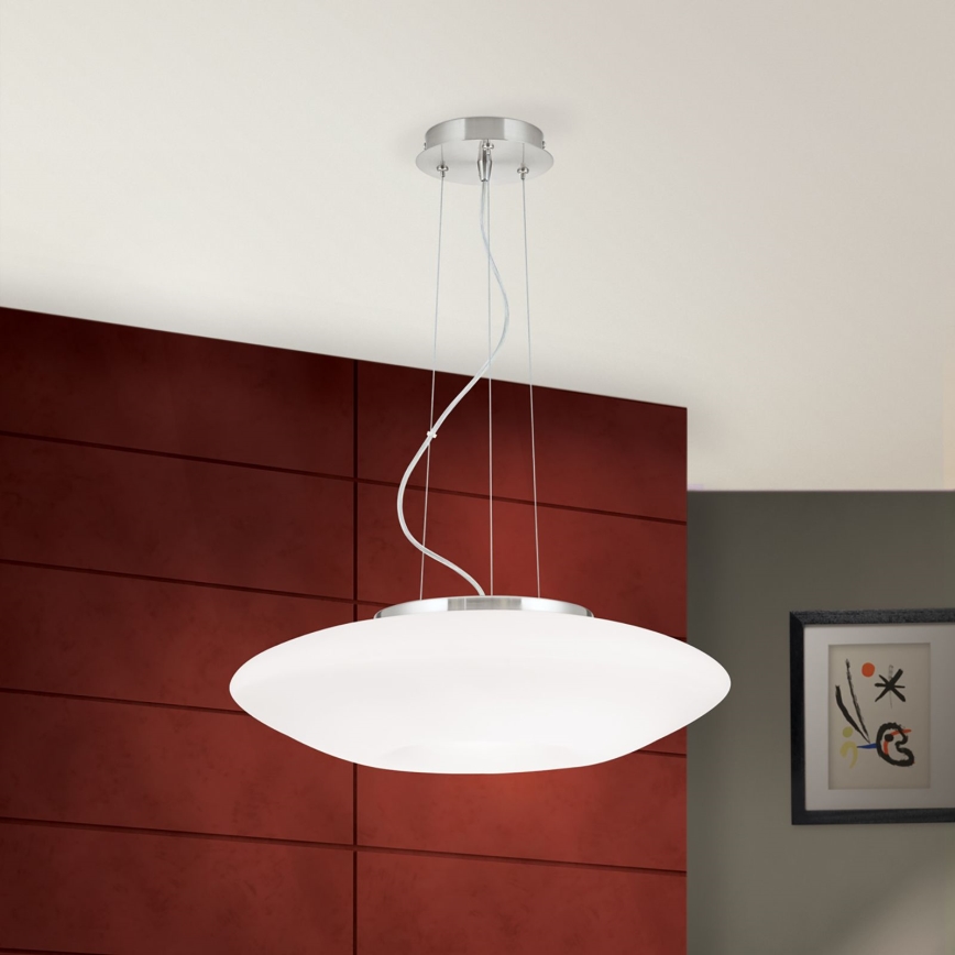 Lühter BLANC 2xE27/60W/230V d. 49 cm matt kroom