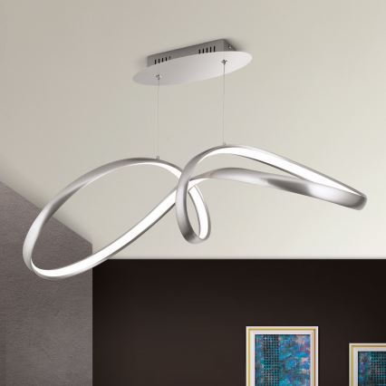 LED Hämardatav lühter CIRCUS LED/36W/230V hõbedane