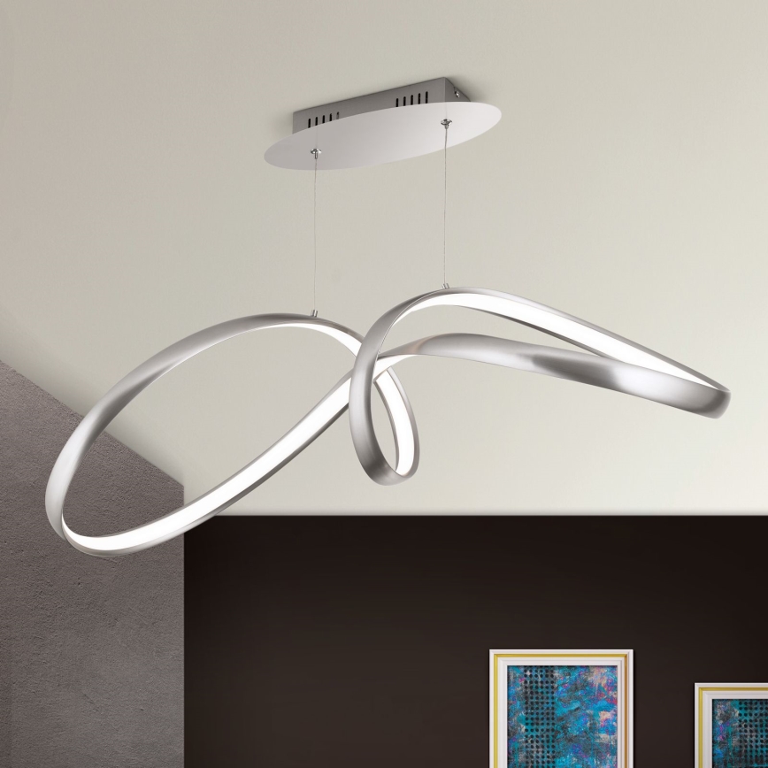 LED Hämardatav lühter CIRCUS LED/36W/230V hõbedane
