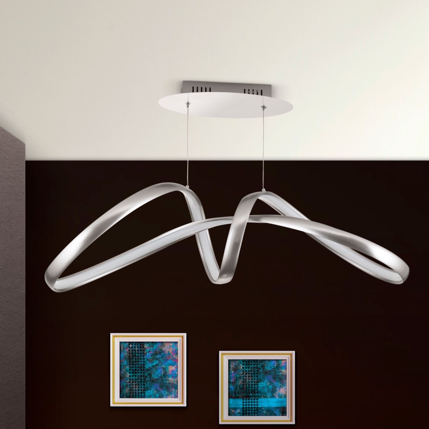 LED Hämardatav lühter CIRCUS LED/36W/230V hõbedane