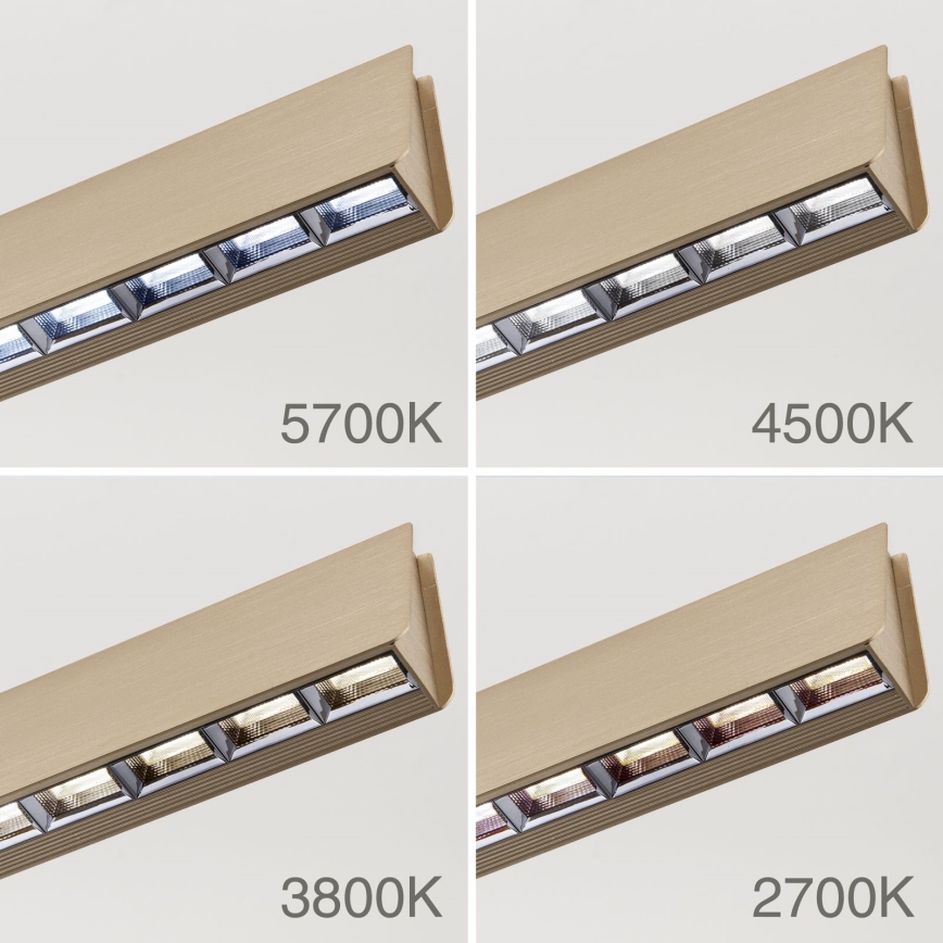 LED Hämardatav lühter TARA LED/44W/230V 2700/3800/4500/5700K kuldne