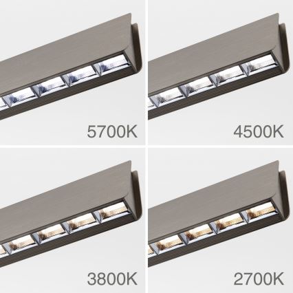 LED Hämardatav lühter TARA LED/44W/230V 2700/3800/4500/5700K matt kroom