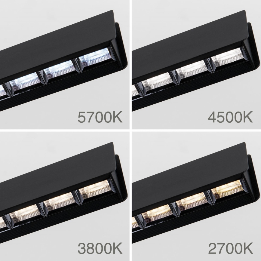 LED Hämardatav lühter TARA LED/44W/230V 2700/3800/4500/5700K must
