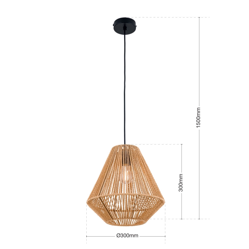 Lühter JUNGLE 1xE27/40W/230V d. 31 cm kanep