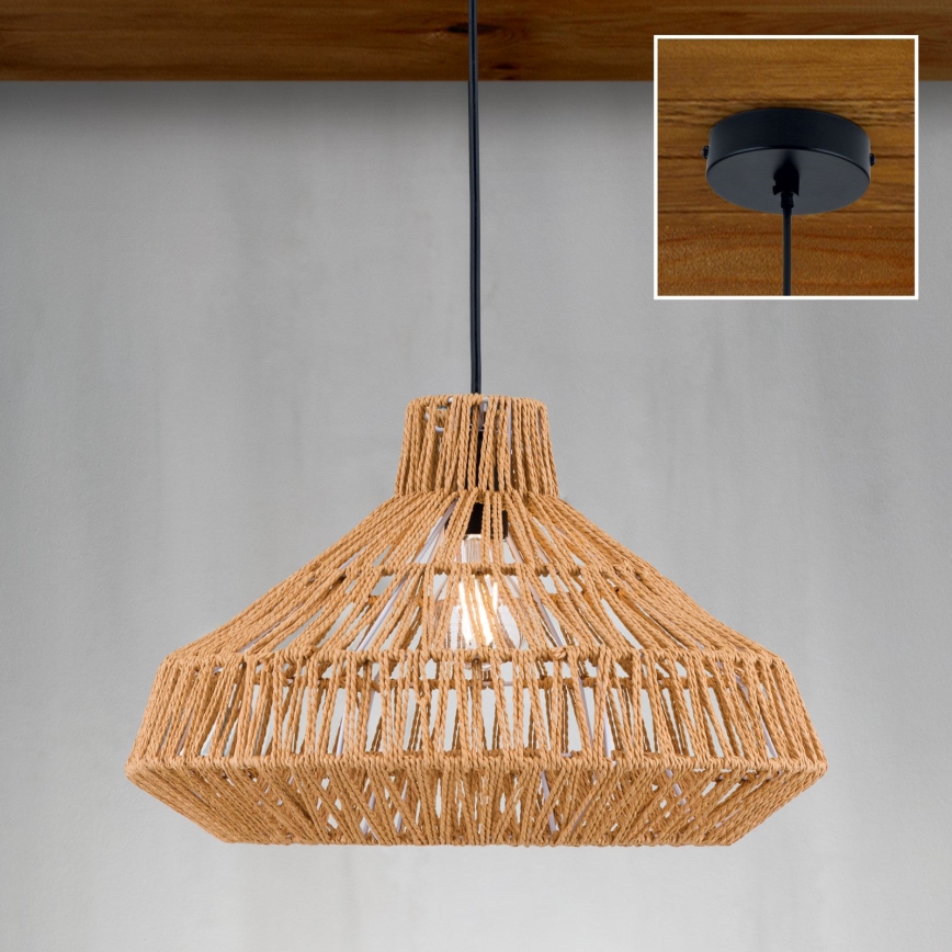 Lühter BASKET 1xE27/40W/230V d. 40 cm kanep