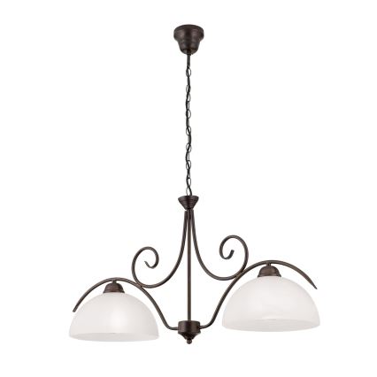 ketiga kroonlühter RULA 2xE27/40W/230V valge/pronks