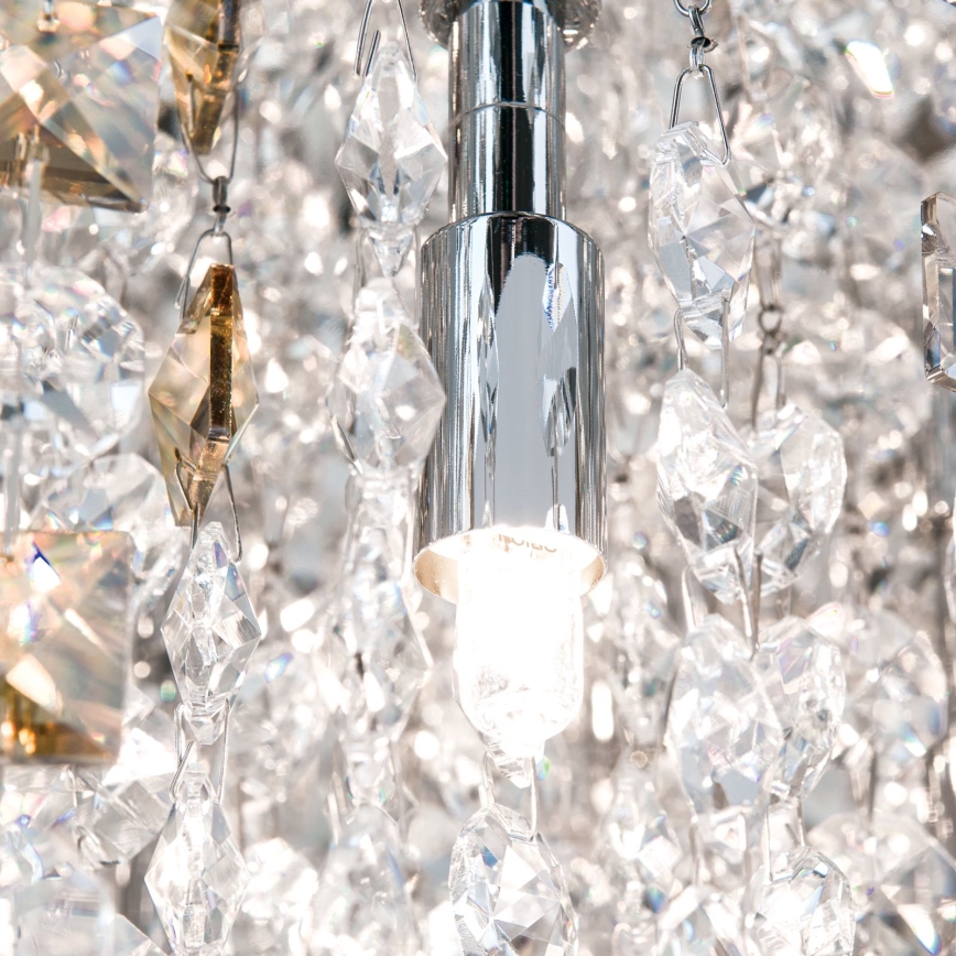 Kristallist laevalgusti CRYSTALRIVER 21xG9/40W/230V läikiv kroom