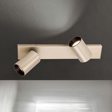 kuldne suunavalgusti SEAN 2xGU10/13W/230V