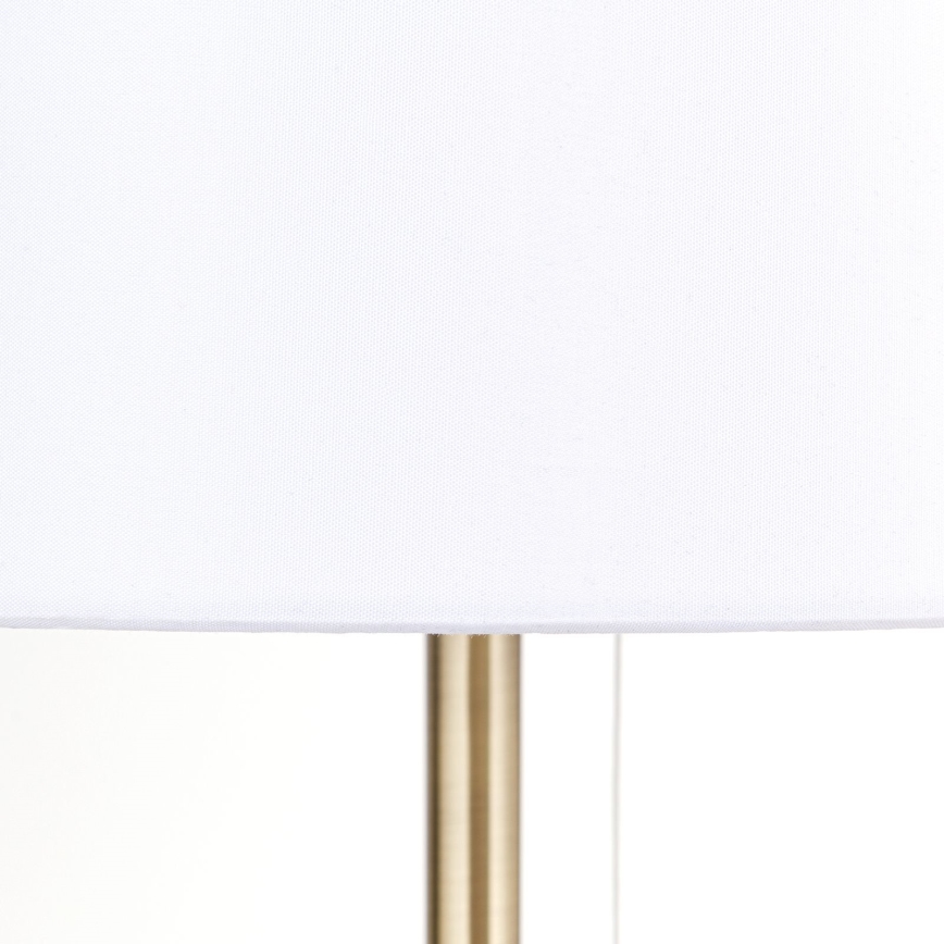 Laualamp USB pordiga LUDWIG 1xE27/40W/230V 50 cm valge/kuldne