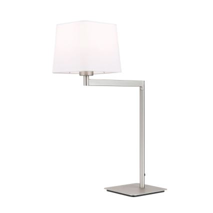 Laualamp CARLTON 1xE27/40W/230V valge/matt kroom