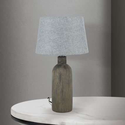 Laualamp ORCHID 1xE27/40W/230V keeramika pruun/hall
