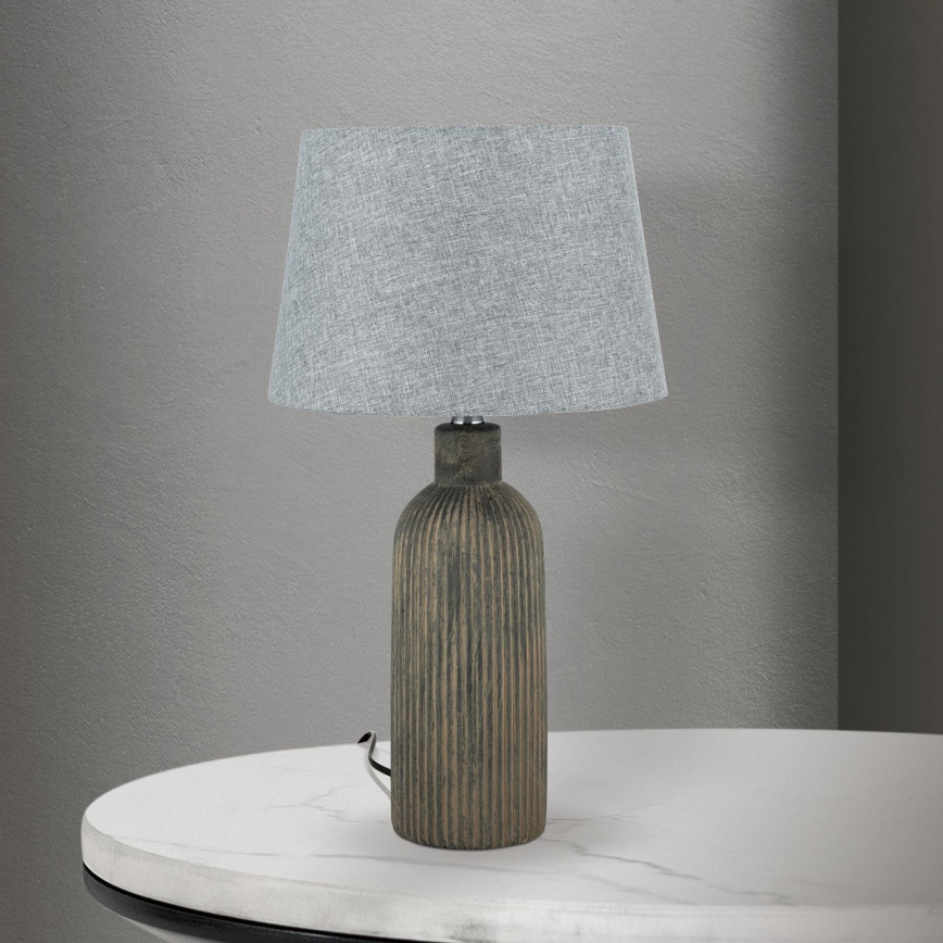 Laualamp ORCHID 1xE27/40W/230V keeramika pruun/hall