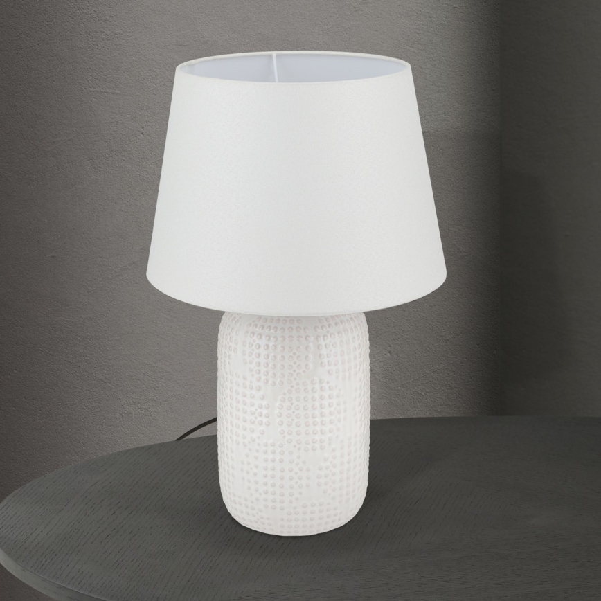 Laualamp CORAL 1xE27/40W/230V keeramika/valge