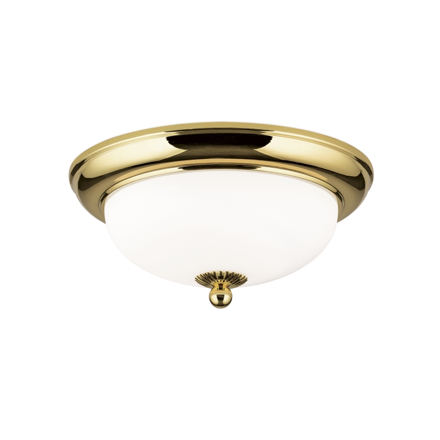 Laelamp EMPIRA 2xE14/40W/230V läbimõõt 26,5 cm kuldne