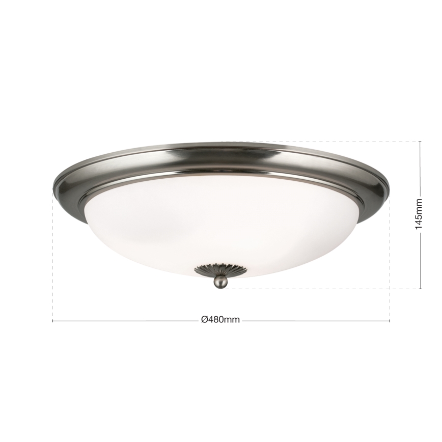Laelamp EMPIRA 3xE27/40W/230V, läbimõõt 48 cm, mattkroom