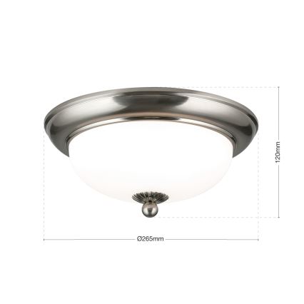 Laelamp EMPIRA 2xE14/40W/230V, läbimõõt 26,5 cm, mattkroom