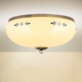 Orion - LANDHAUS laelamp 3xE27/60W/230V, läbimõõt 35 cm, pronks/beež/sinine
