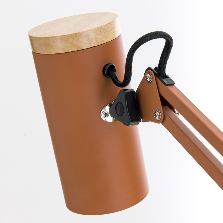 Laualamp kinnitusklambriga GILI 1xE27/40W/230V telliskivipunane