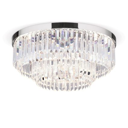 LED Hämardatav kristallist laevalgusti PRISM LED/80W/230V d. 55 cm läikiv kroom