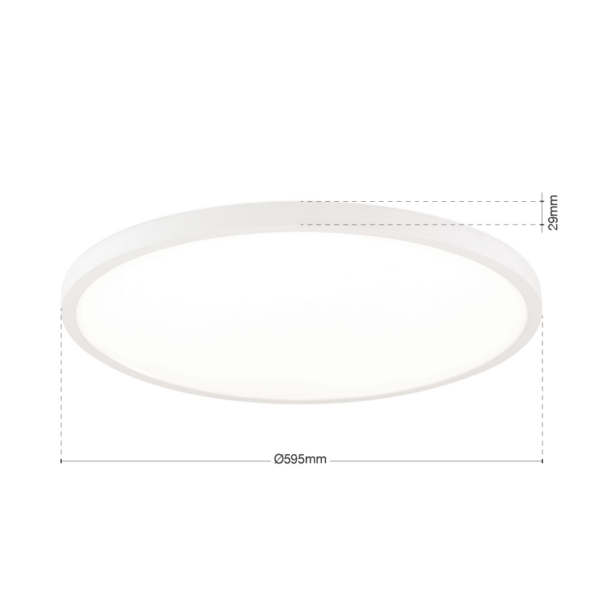 LED-hämardatav laelamp DISC LED/46W/230V 2700/3000/4000K Ø60 cm valge