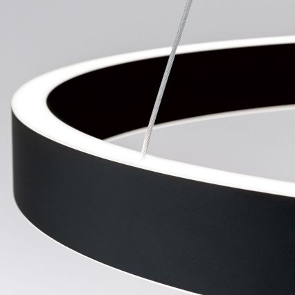 hämardatav LED-rippvalgusti kaablil KOLK LED/60W/230V 2700/3000/4000K läbimõõt 60 cm must