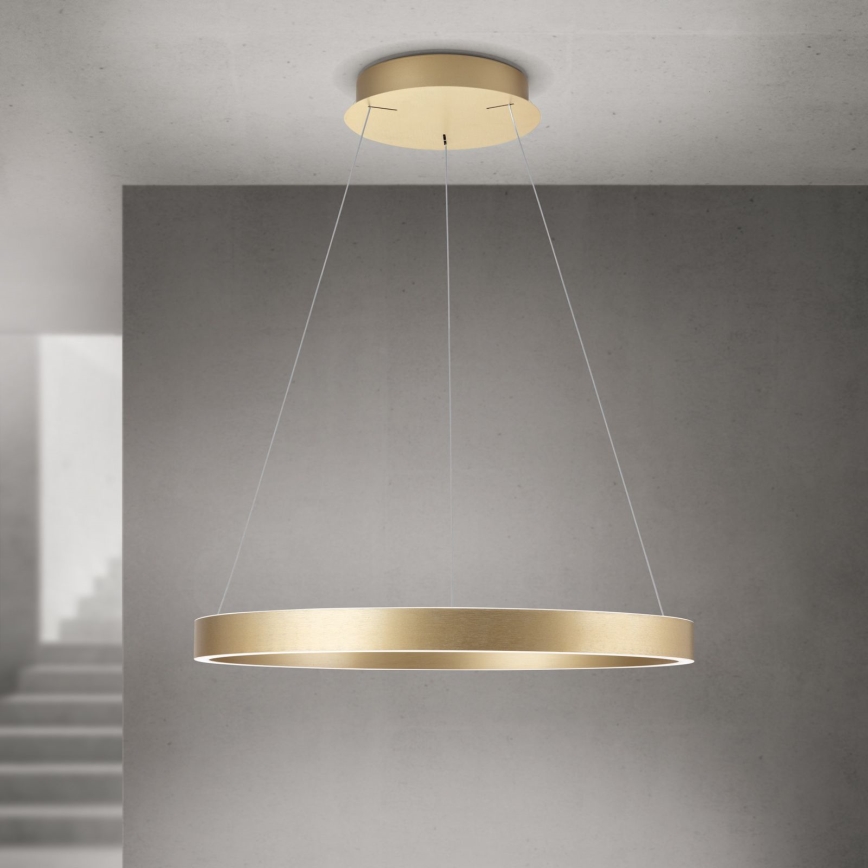 KOLK LED hämardatav rippvalgusti LED/60W/230V 2700/3000/4000K läbimõõt 60 cm kuldne