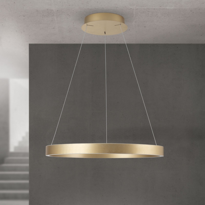 KOLK LED hämardatav rippvalgusti LED/60W/230V 2700/3000/4000K läbimõõt 60 cm kuldne