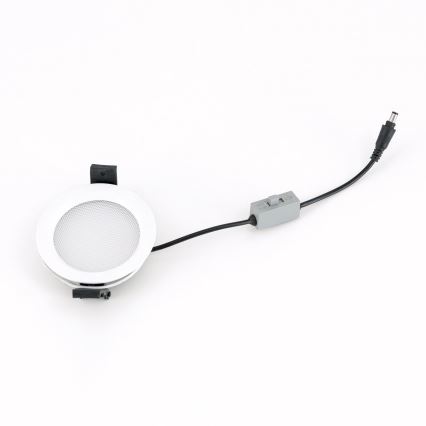 LED hämardatav vannitoa süvistatud laevalgusti OFFICE LED/10W/230V 3000/4000/6000K läbimõõt 9,5 cm UGR19 IP44 valge